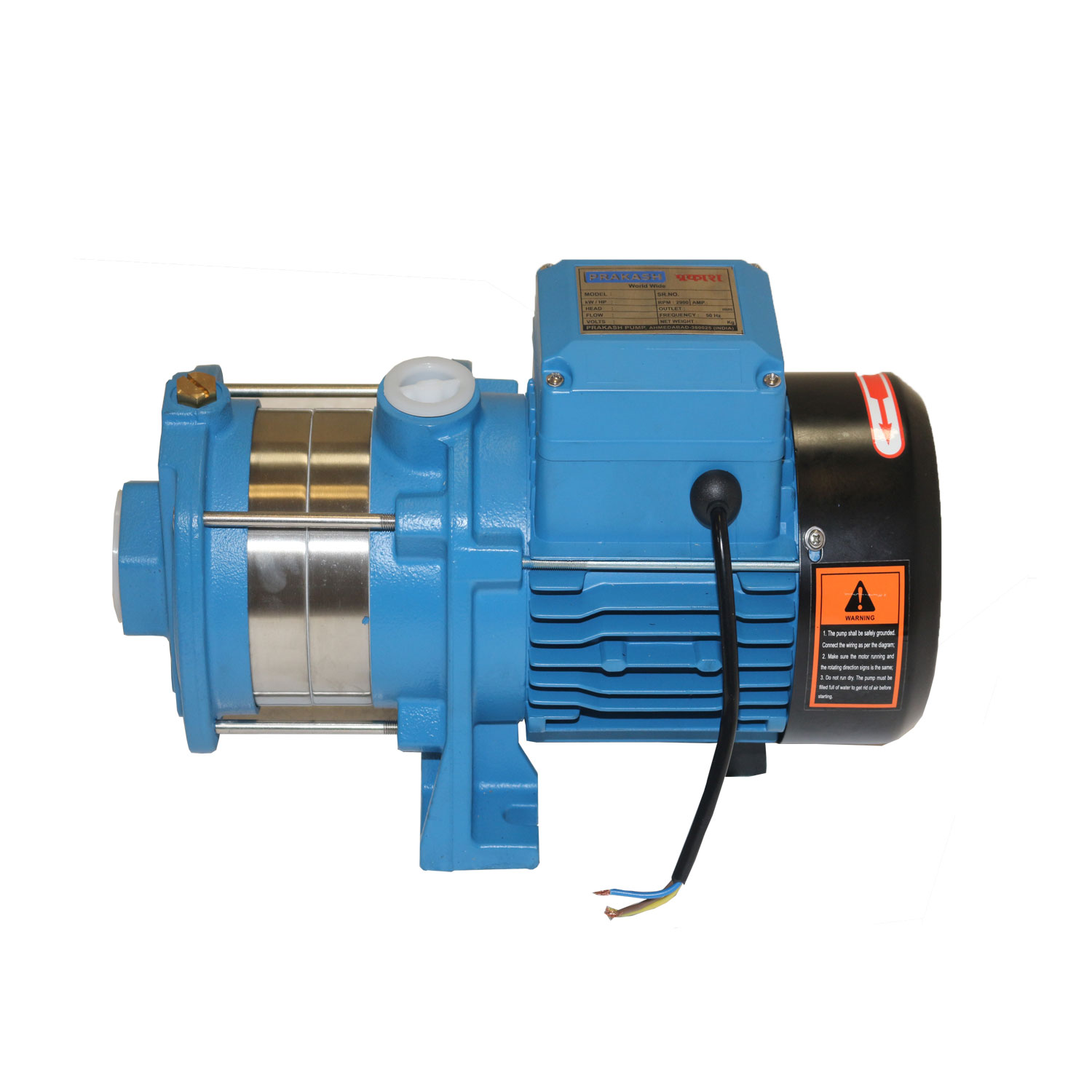 Prakash 1.0 HP Horizontal Multistage Pump PHMP4-30