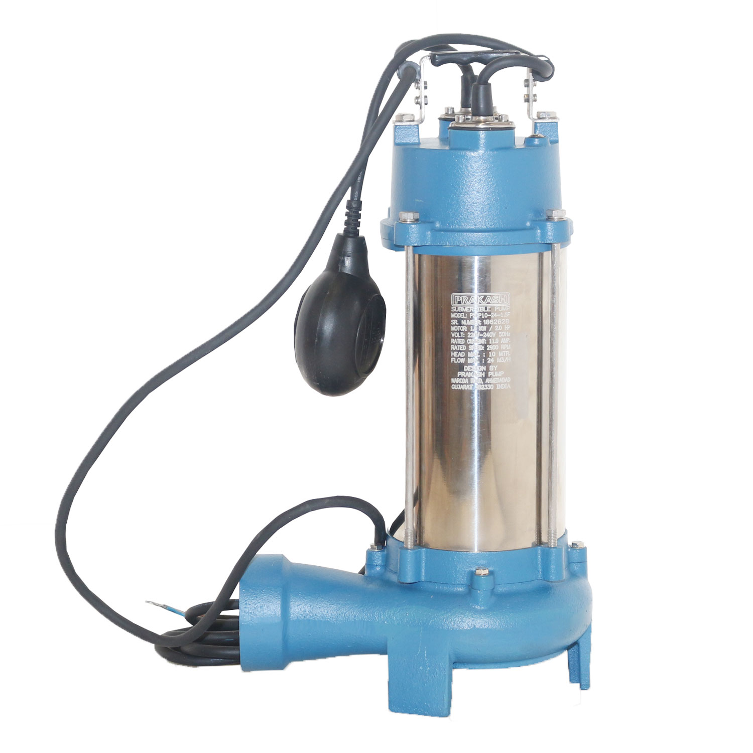 Prakash 2 HP Sewage Pump (CUTTER) PSCP10-24-1.5F